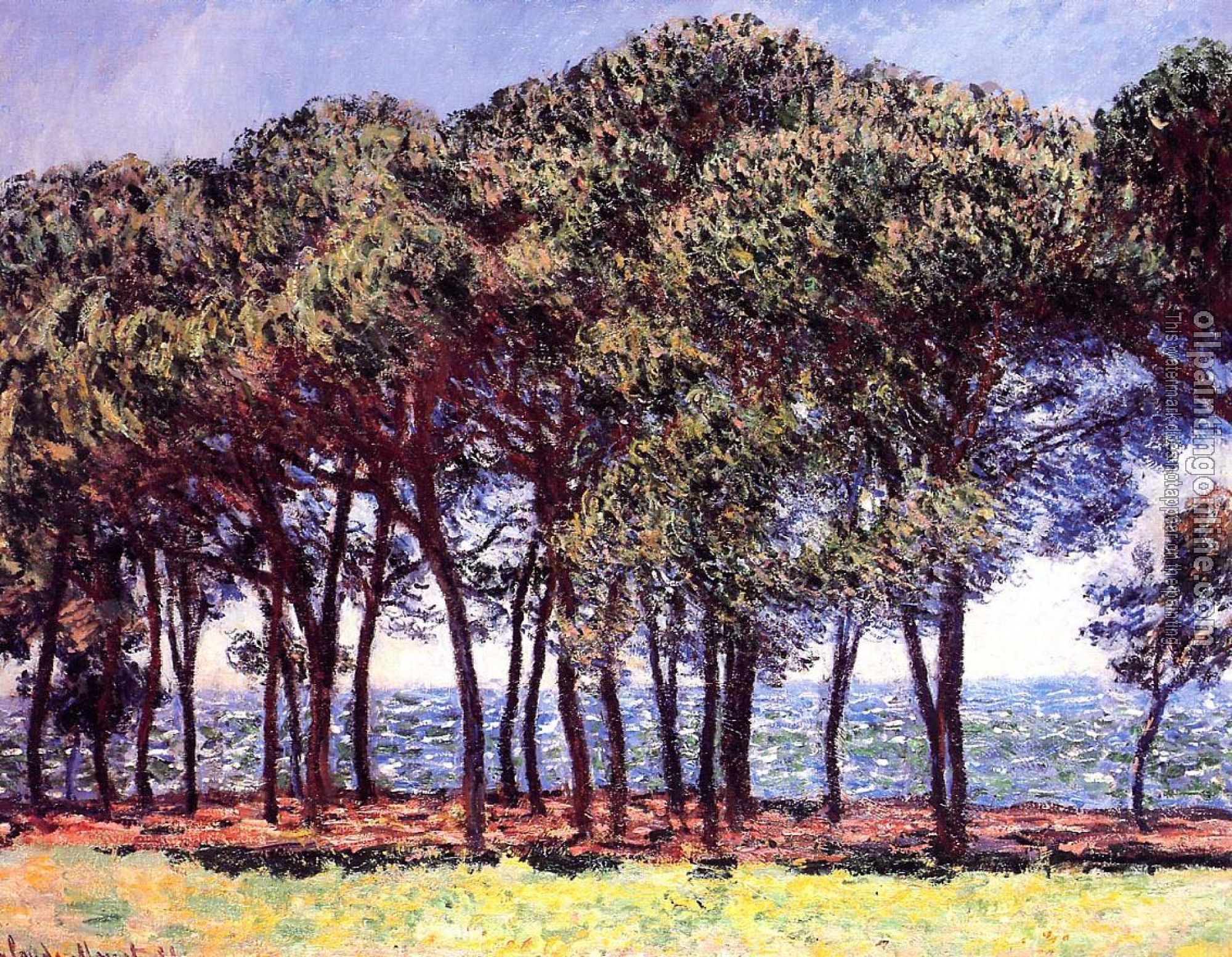 Monet, Claude Oscar - Pine Trees, Cap d'Antibes